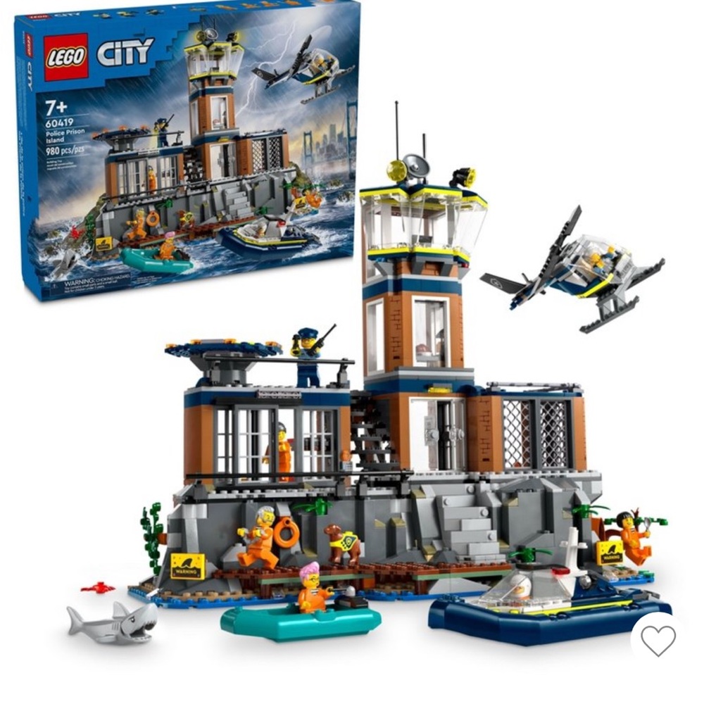 Lego City Police Prison Island Building